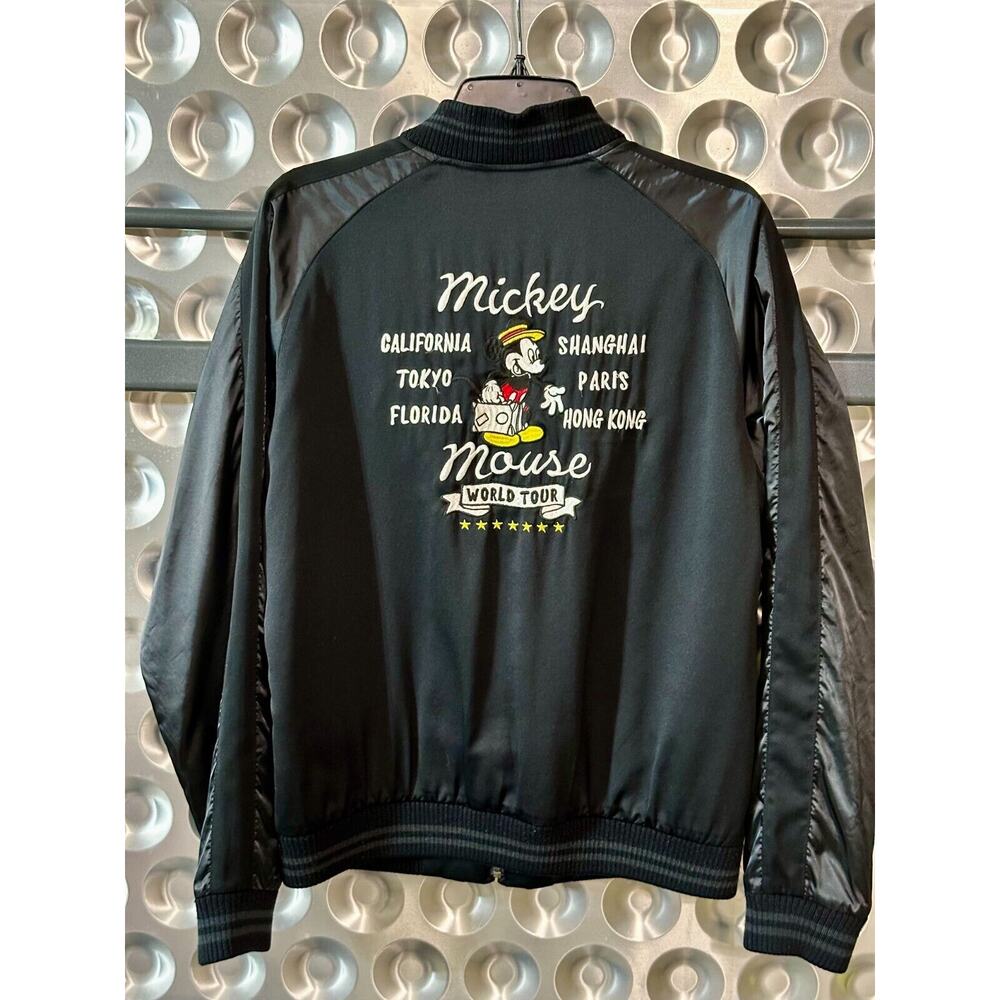 Disney Medium Mickey Mouse International Jacket Satin Bomber | RARE